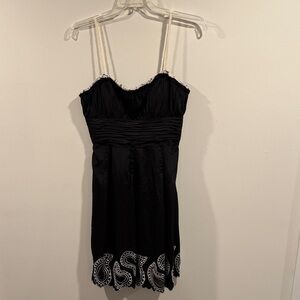 Phoebe Couture Black and White Mini Dress